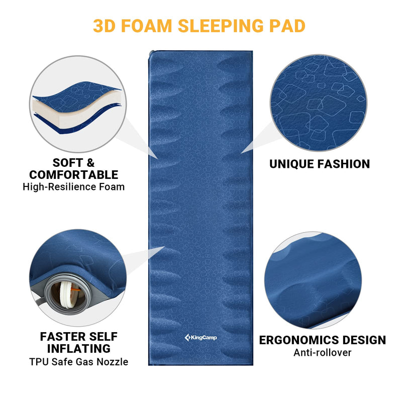 Load image into Gallery viewer, KingCamp PARADOX 5 3D Self Inflating Ultralight Sleeping Pad
