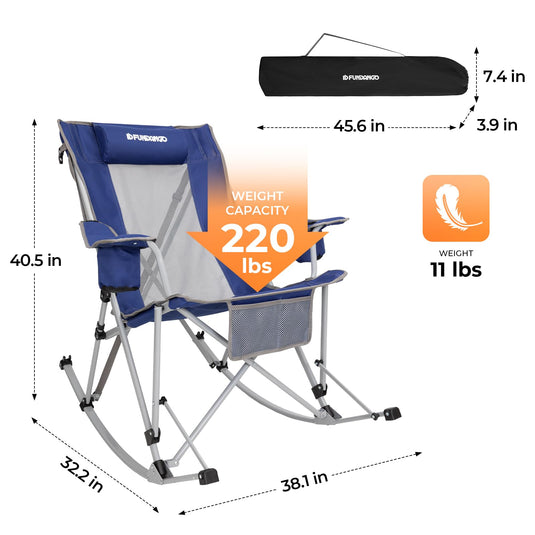 FUNDANGO Rocking Folding Chair