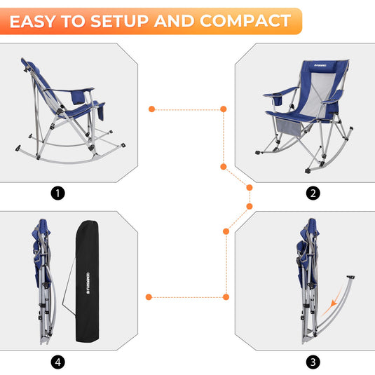 FUNDANGO Rocking Folding Chair