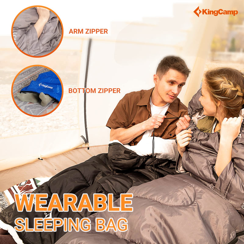 Load image into Gallery viewer, KingCamp LONA 250 Wearable Sleeping Bags for Adults
