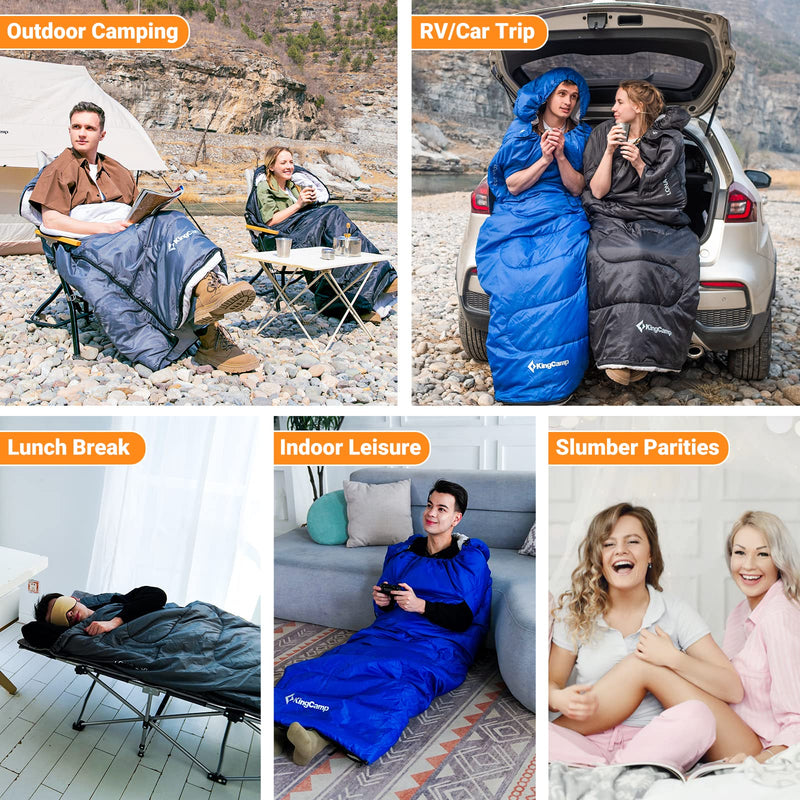 Load image into Gallery viewer, KingCamp LONA 250 Wearable Sleeping Bags for Adults
