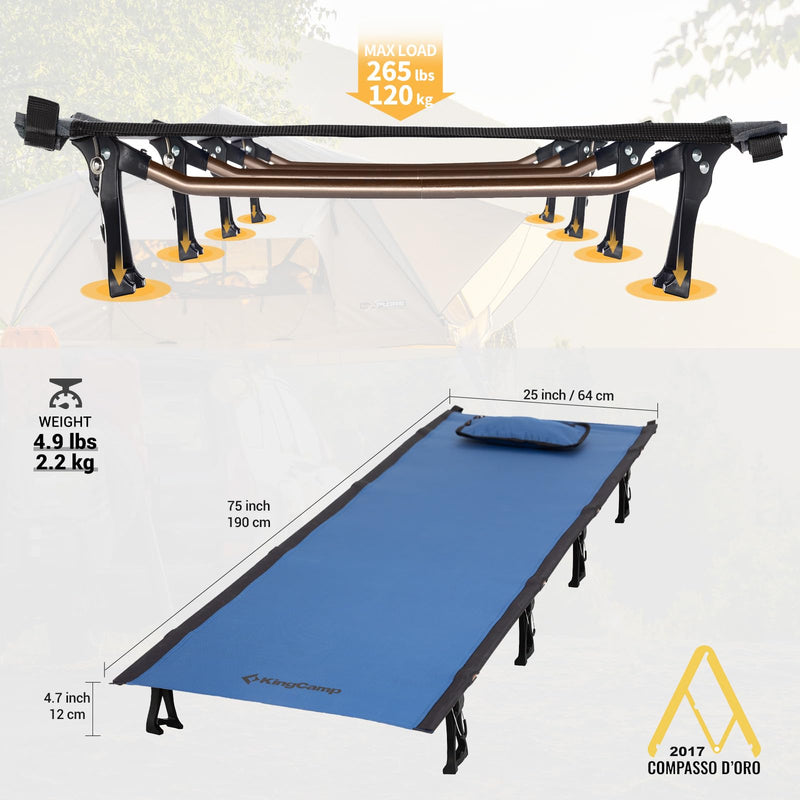 Load image into Gallery viewer, KingCamp Oversized Folding Camping Cots
