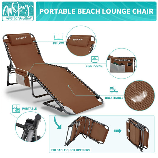 WEJOY 3-Folding Lounge Chair