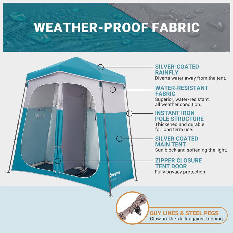 Load image into Gallery viewer, KingCamp Outdoor Shower Tents for Camping
