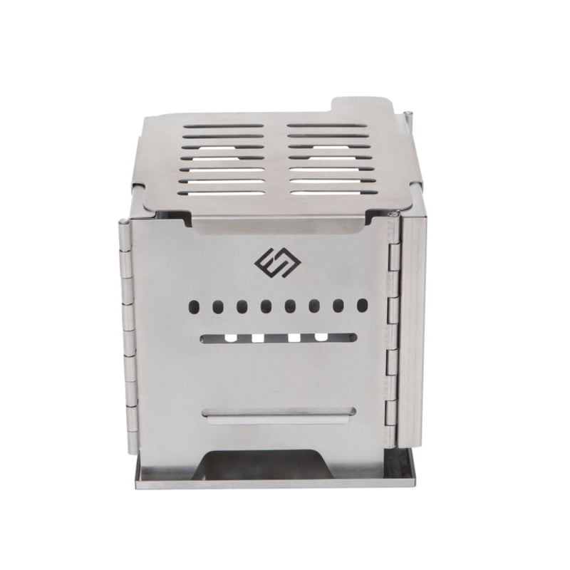 Load image into Gallery viewer, Cook&#39;n&#39;Escape Ultralight Wood Stove – Portable Titanium Grill &amp; Secondary Burn Camp Stove
