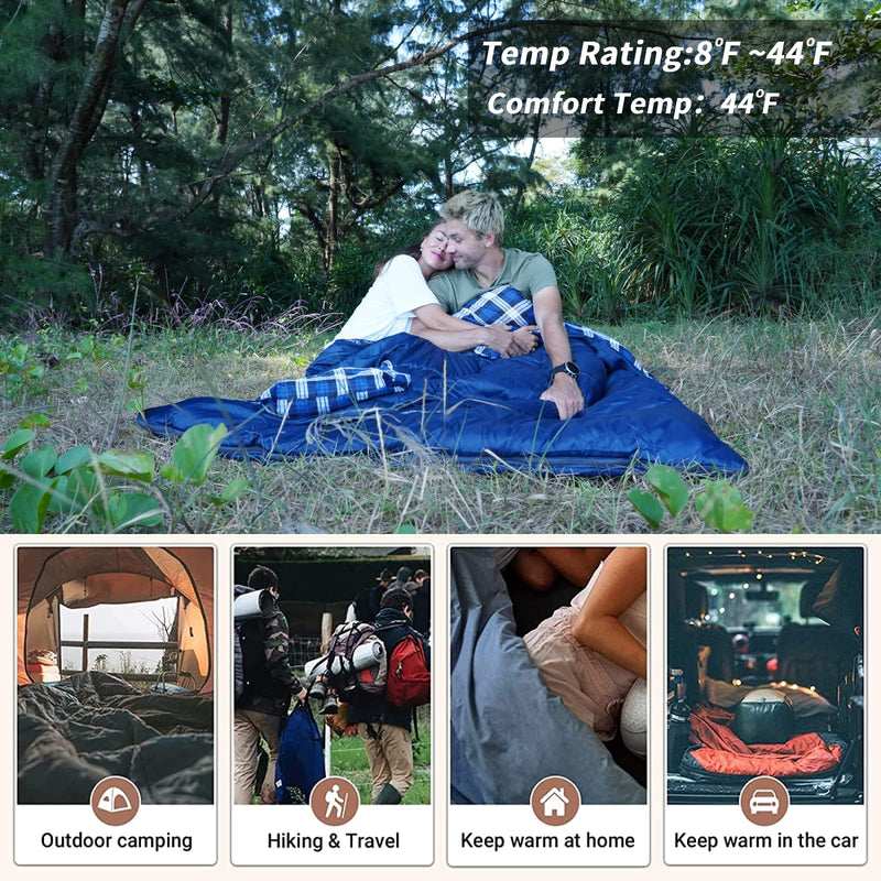 Load image into Gallery viewer, KingCamp SNOWFLAKE 300D Sleeping Bag-Envelope Double
