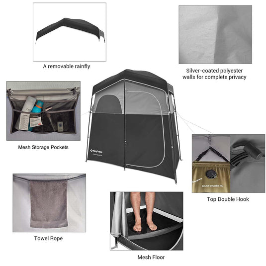 KingCamp MARASUSA Double Shower Tent