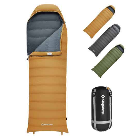 ultraleicht schlafsack fun camp KingCamp Leichter Daunenschlafsack-Umschlag mit Kapuze – BRoadout