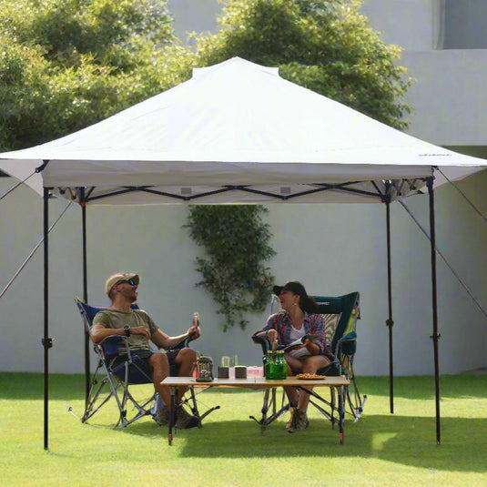 FUNDANGO 10x10ft Heavy-Duty Pop Up Outdoor Canopy Tent Sun Shelter Tent