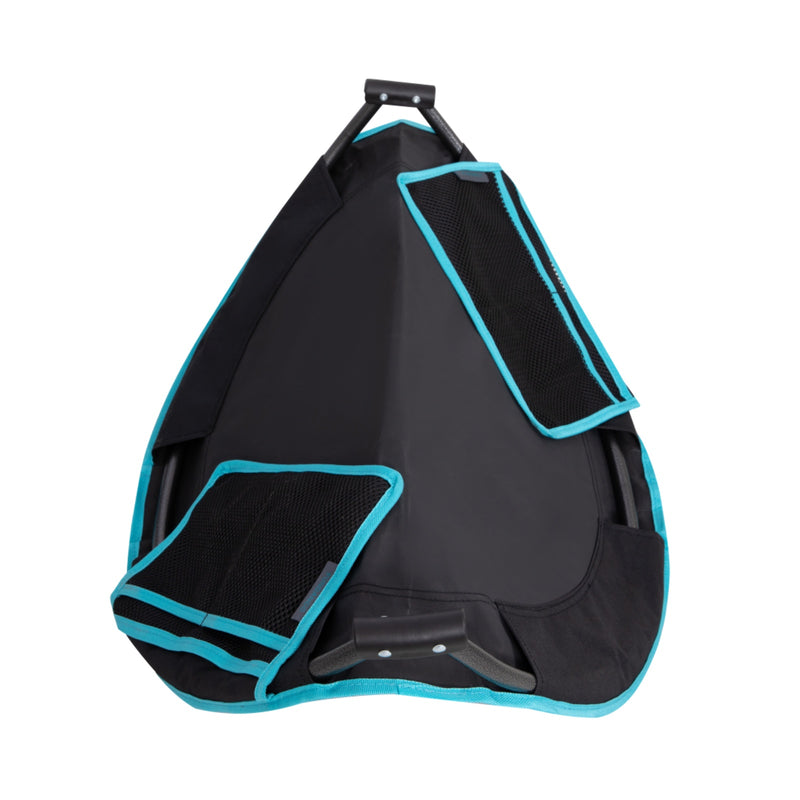 Load image into Gallery viewer, FUNDANGO EasyCamp D70 Double-Deck Tailgate Table | Portable Round Camping Table with Cup Holders &amp; Side Pockets
