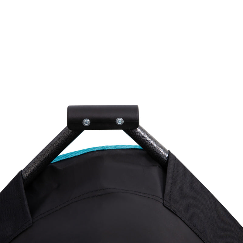 Load image into Gallery viewer, FUNDANGO EasyCamp D70 Double-Deck Tailgate Table | Portable Round Camping Table with Cup Holders &amp; Side Pockets
