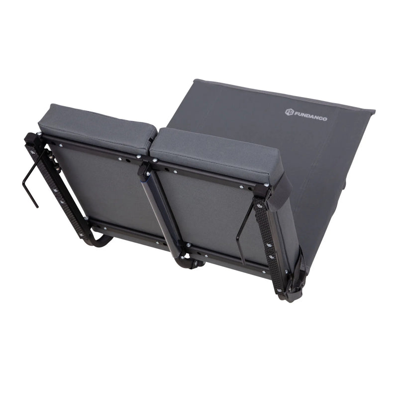 Load image into Gallery viewer, FUNDANGO Extra Wide Stadium Seat with Back Support - Portable Folding Bleacher Chair for Football, Baseball, Concerts &amp; Outdoor Events
