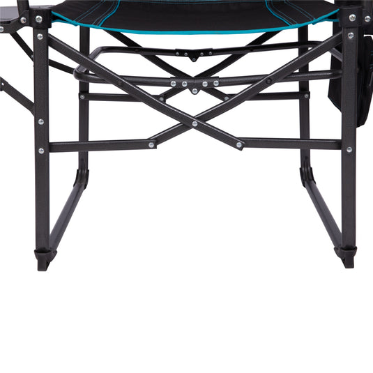 FUNDANGO FoldPro Refine L Director Chair with Side Table | Heavy Duty 440lb Capacity Camping Chair