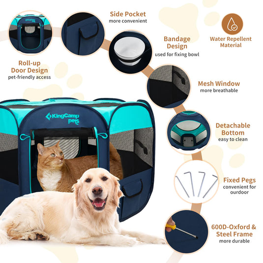 KingCamp PETS ANCONA Dog Playpen Dog Tent