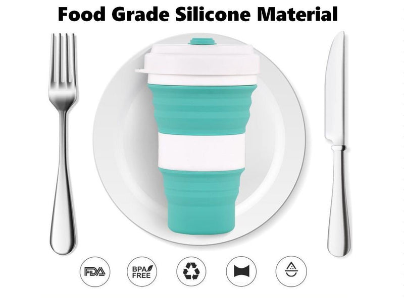Load image into Gallery viewer, KinWild 3 Adjustable Creative Silicone Travel 550ml Coffee Cup
