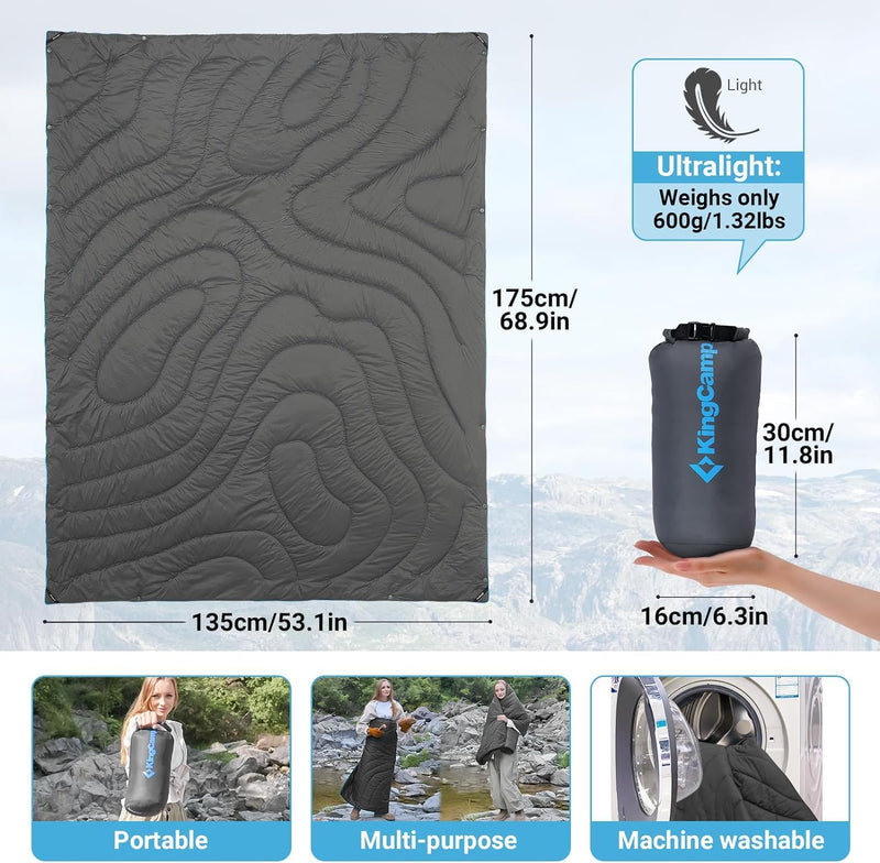 Load image into Gallery viewer, KingCamp BLANKET SMART 150 All-Season Outdoor Blanket
