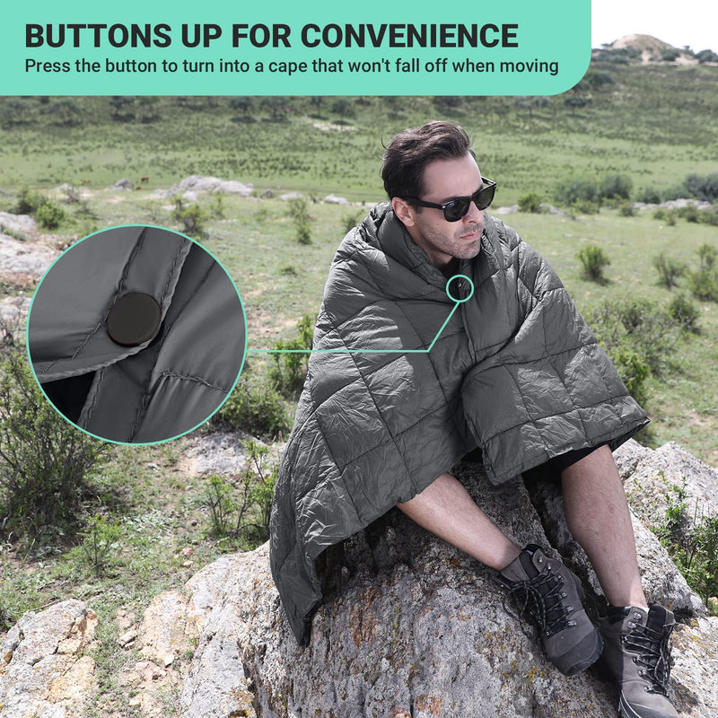 Load image into Gallery viewer, KingCamp Ultra Light Camping Blanket Olive Waterproof Multiple Usages and Warmth
