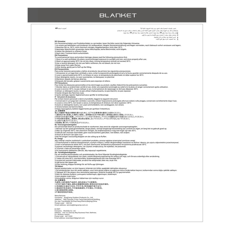 Load image into Gallery viewer, KingCamp Fluffy and Warm Camping Blanket
