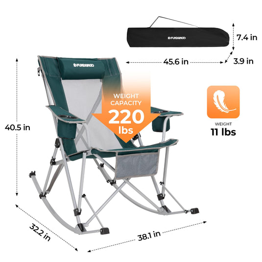 FUNDANGO Rocking Folding Chair