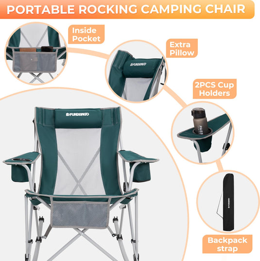 FUNDANGO Rocking Folding Chair