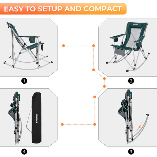 FUNDANGO Rocking Folding Chair