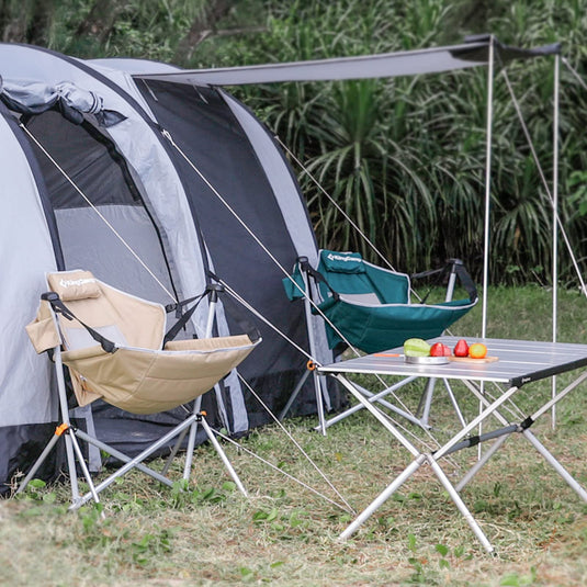 KingCamp Portable Swing Recliner Chair with Pillow