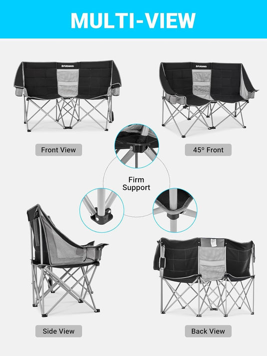 FUNDANGO Double Sofa Chair Loveseat Camping Chairs