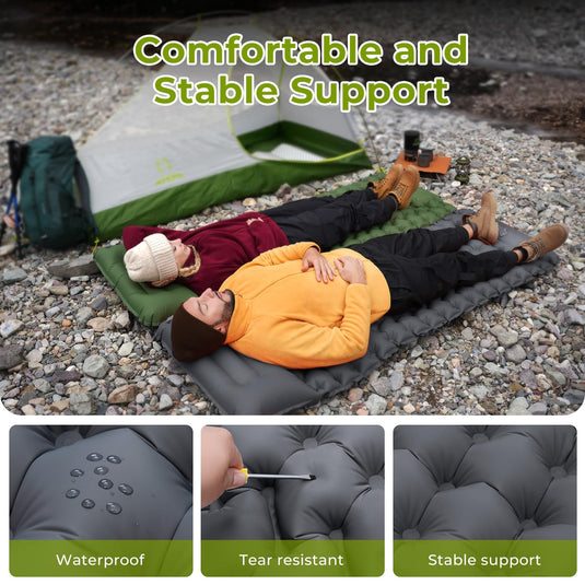 luftmatratze mit schlafsack ATEPA DELUXE 7 Einzel-Luftmatratze für Camping – BRoadout