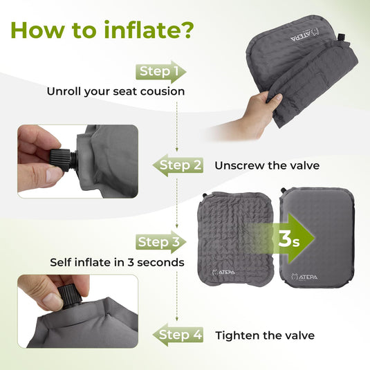 ATEPA BUBBLE 5.0 Trail Seat Inflatable Seat Cushion