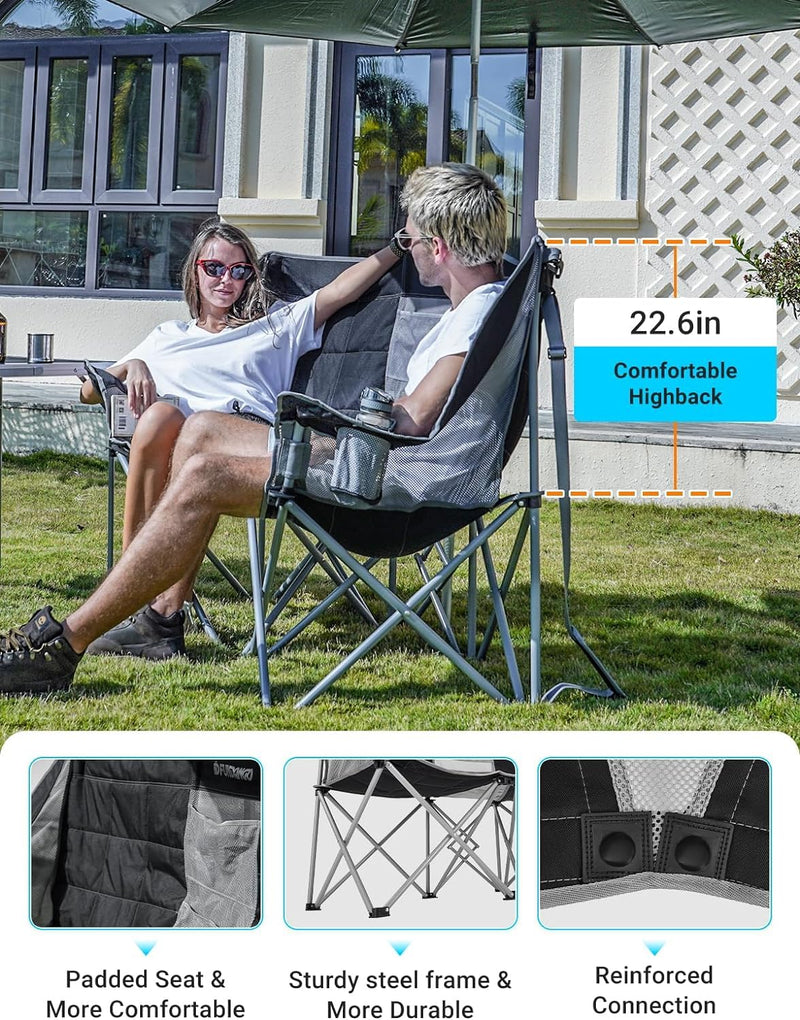 Load image into Gallery viewer, FUNDANGO Double Sofa Chair Loveseat Camping Chairs
