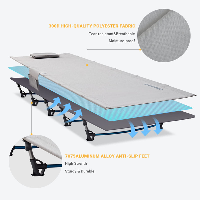 Load image into Gallery viewer, FUNDANGO Aluminum Folding Cot L
