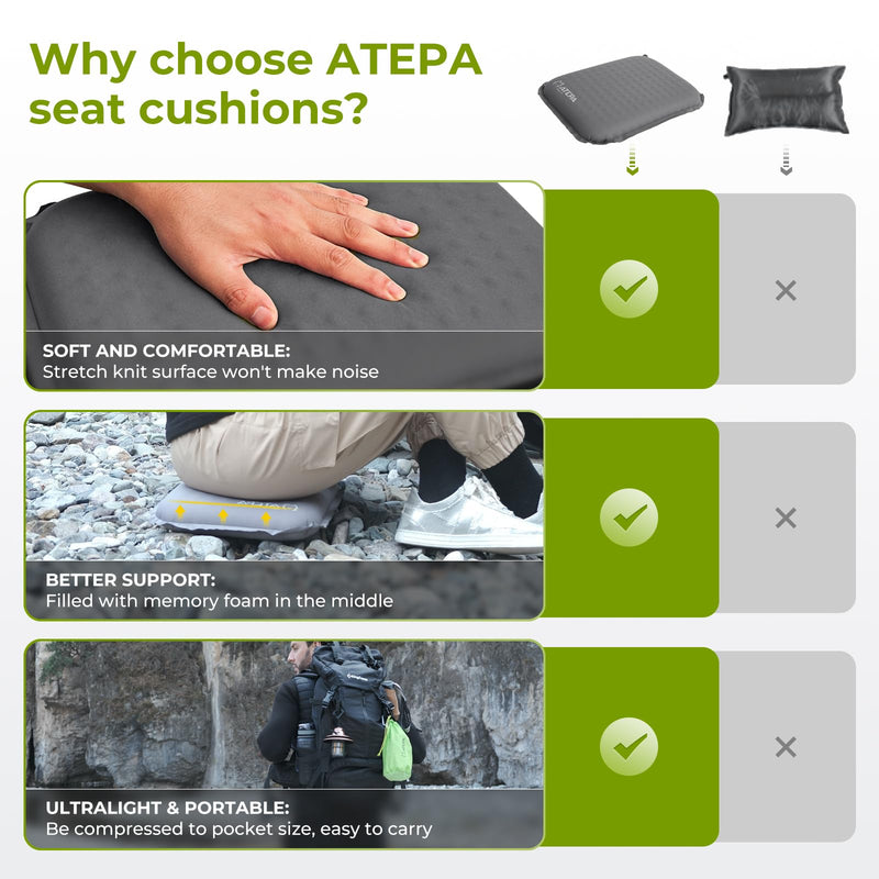 Load image into Gallery viewer, ATEPA BUBBLE 5.0 Trail Seat Inflatable Seat Cushion
