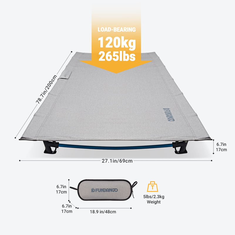 Load image into Gallery viewer, FUNDANGO Aluminum Folding Cot L
