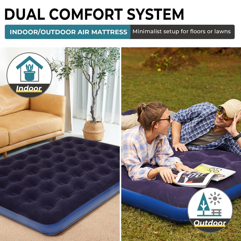 Load image into Gallery viewer, FUNDANGO Queen Camping Cot with Detachable Air Mattress Indoor and Outdoor Air Mattress

