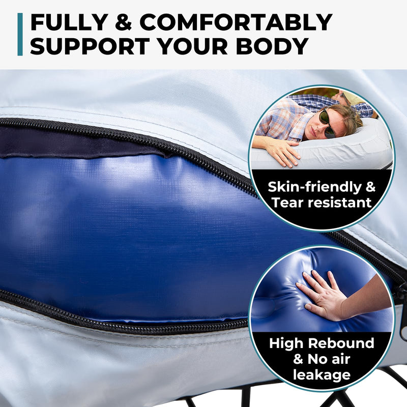 Load image into Gallery viewer, FUNDANGO Queen Camping Cot with Detachable Air Mattress High Rebound and No Air Leakage
