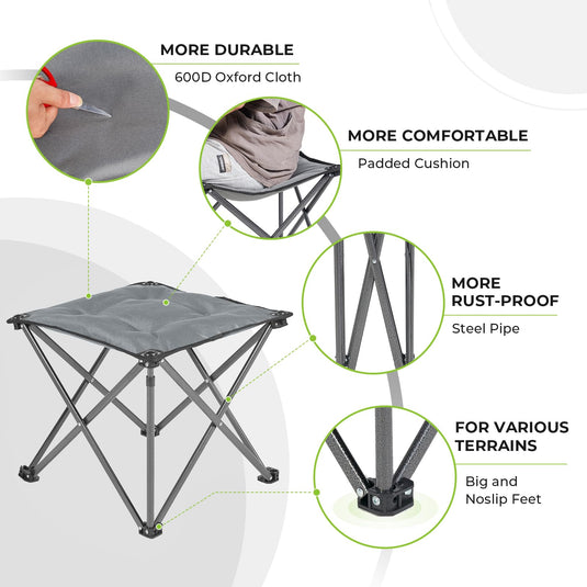 FUNDANGO Padded Camping Stool