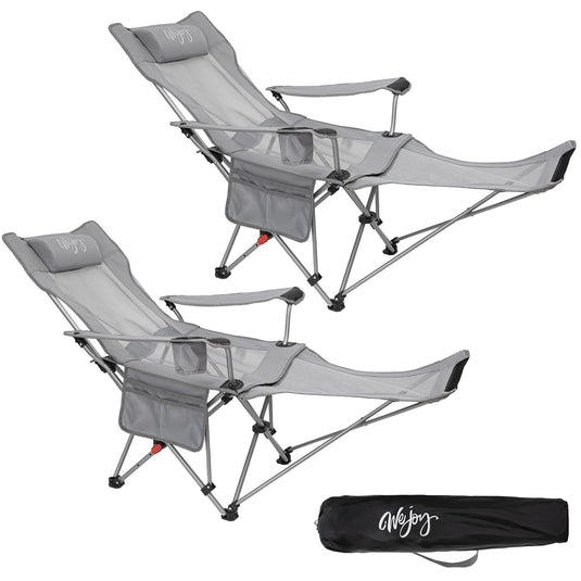 WEJOY Folding Recliner CHA Lounge Chair Set of 2
