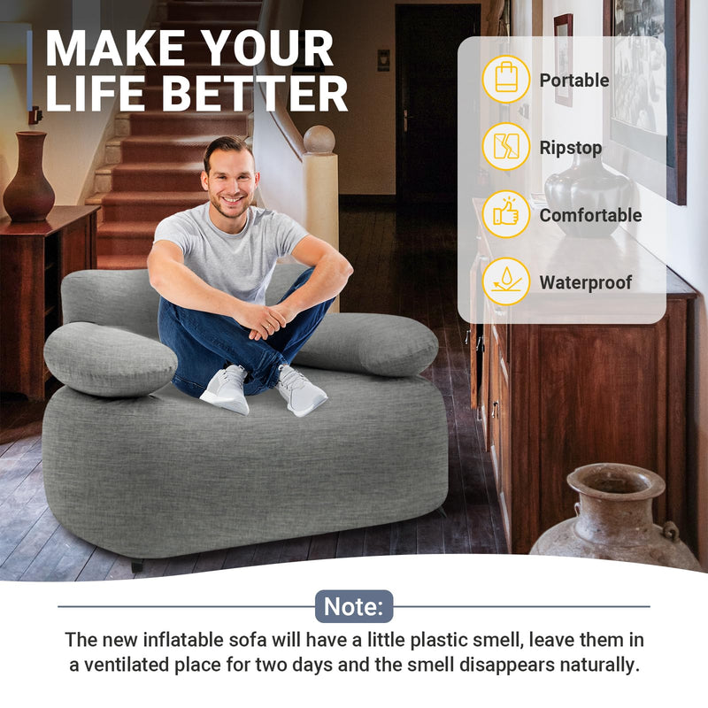 Load image into Gallery viewer, KingCamp SMASHING 70 Single Inflatable Sofa Set
