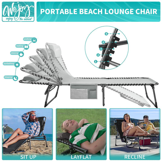 WEJOY 3-Folding Steel Cot