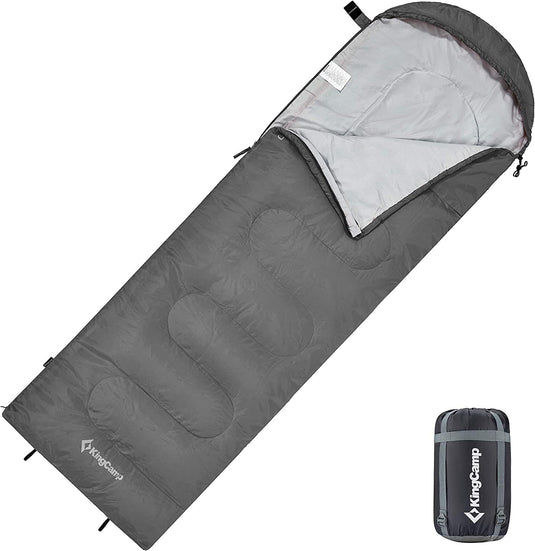 KingCamp Oasis 250+ Envelope Sleeping Bag With Hood