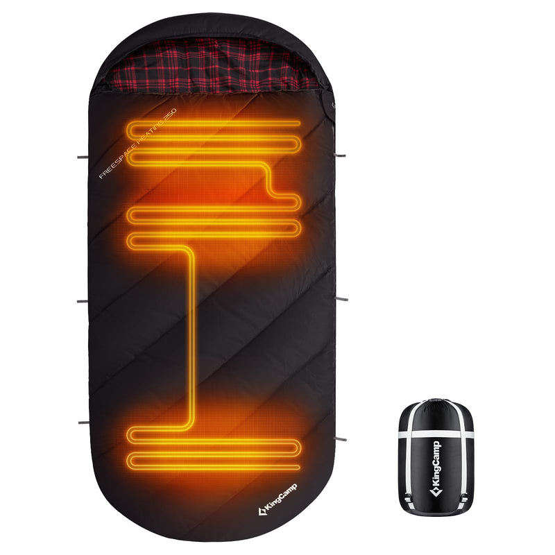 Load image into Gallery viewer, KingCamp FREESPACE HEATING 250 Heated Sleeping Bag
