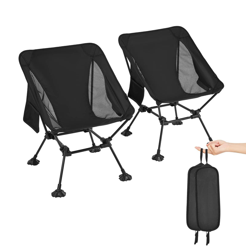Load image into Gallery viewer, ATEPA Ultralight Square Tall Chair Set of 2 Lightweight Camping Folding Chair

