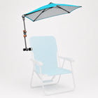 HoverShade Clip-On Umbrella for Beach Chairs, UPF 50+ Adjustable Chair Shade with Clamp, 360° Rotating Canopy & Carry Bag