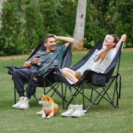 KingCamp CANNA C10 PLUS Übergroßer gepolsterter Campingstuhl – BRoadout