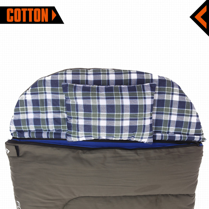 Load image into Gallery viewer, KingCamp FOREST 400 Hooded Rectangular Sleeping Bag
