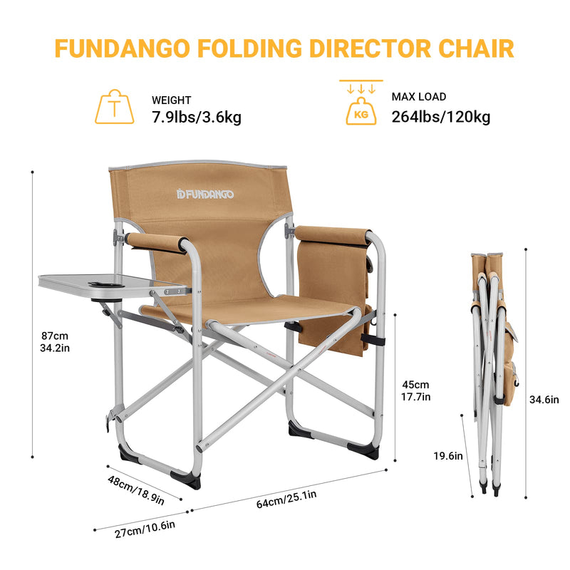 Load image into Gallery viewer, FUNDANGO Lightweight Director&#39;s Chair
