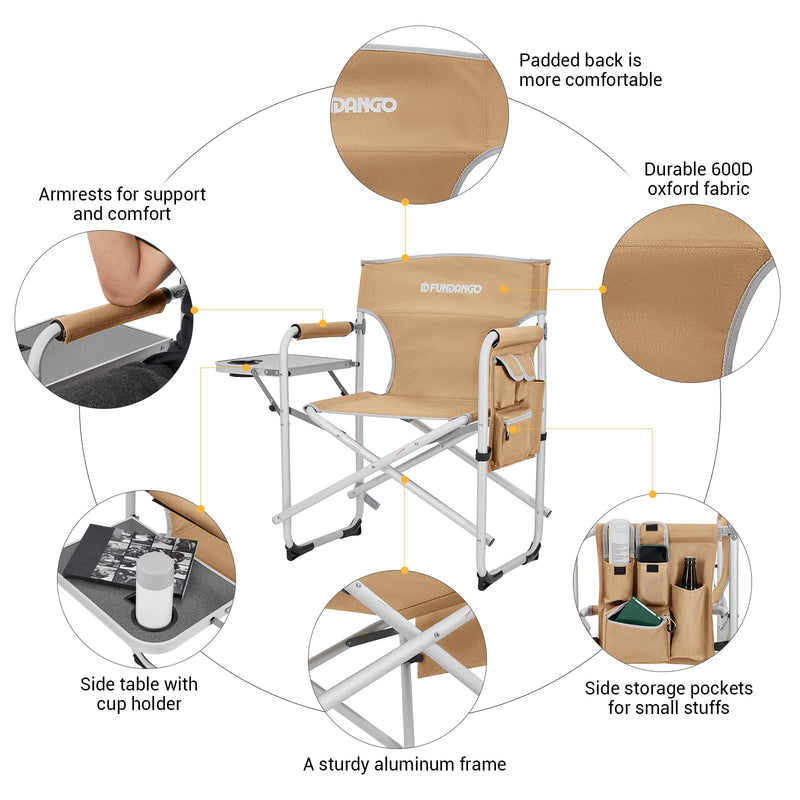 Load image into Gallery viewer, FUNDANGO Lightweight Director&#39;s Chair
