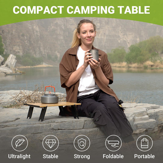 ATEPA Mini Alunium Table S/L Lightweight Camping Table