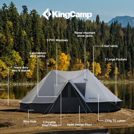 KingCamp KHAN Palace Glamping Tent Canvas Tent