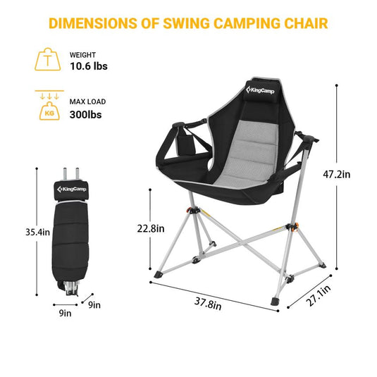 KingCamp Hammock Camping Swinging Recliner Chair 2pack